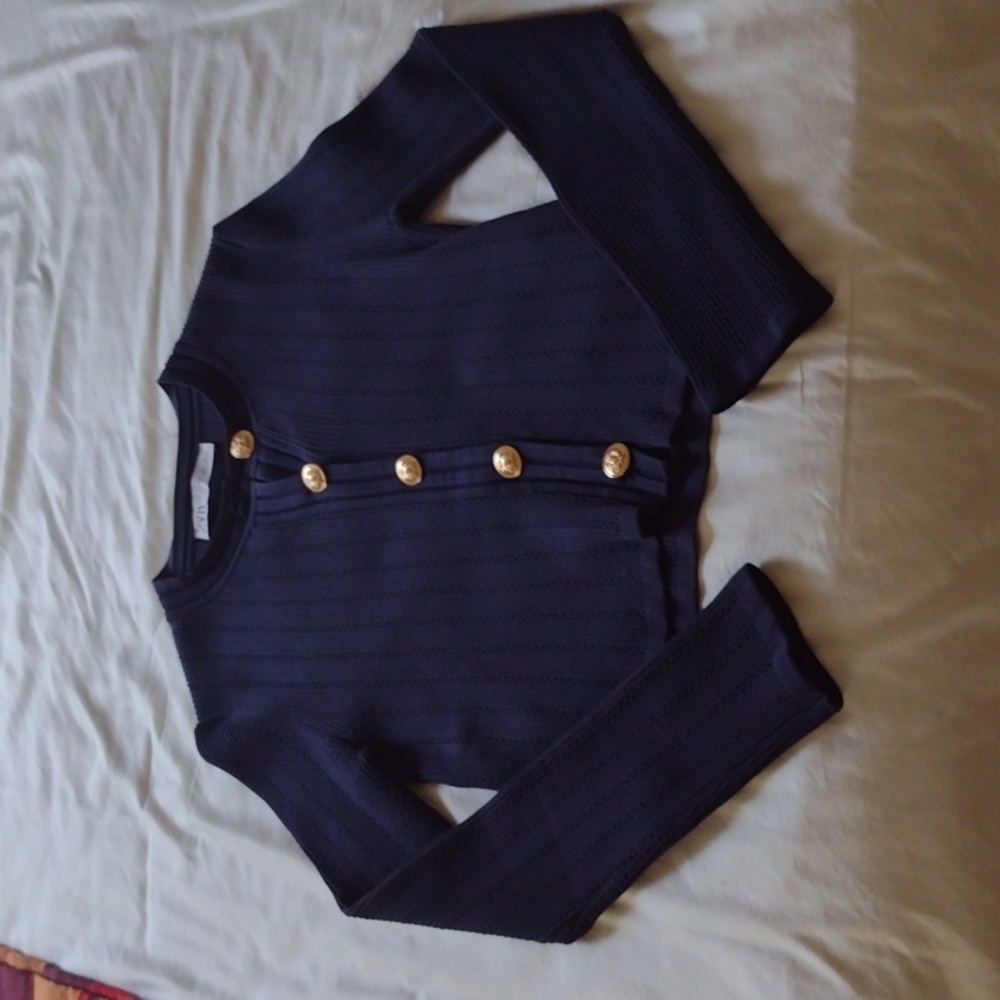 Brand New Zara Navy Cardigan Size Small